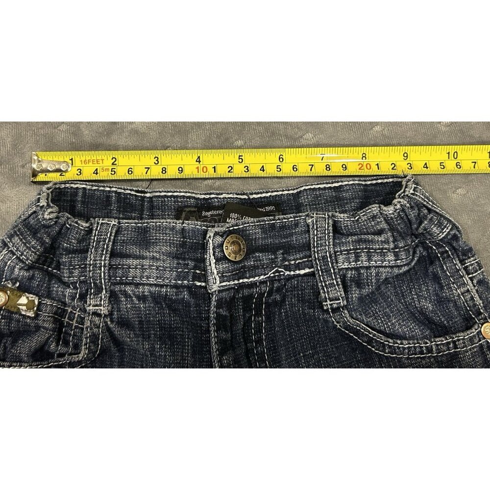 Y2K Boy’s Kid’s Size 6 Jeans Adjustable Waist Preowned Wide Leg - Picture 7 of 11